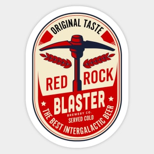 Deep Rock Galactic Red Rock Blaster Beer from the Abyss Bar Sticker